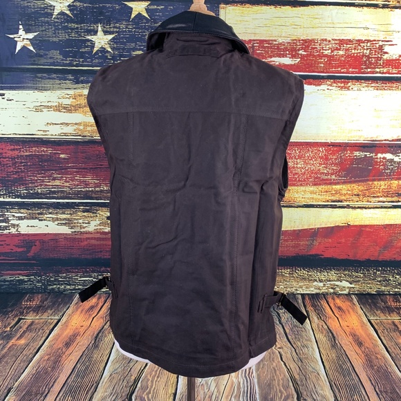 WYOMING TRADERS MENS RANGER CONCEALED CARRY PINSTRIPE WOOL VEST - GRAY - Picture 5 of 9